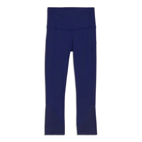 Lululemon Anew Crop (21") Hero Blue size 2 leggings - Picture 1 of 8